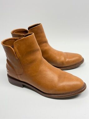 Franco Sarto Chelsea Boots Brown Leather Sz 9.5 M